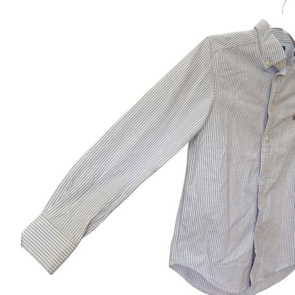 Polo Ralph Lauren Striped Long Sleeve Button Down Shirt Size Medium 10-13 - Picture 7 of 15